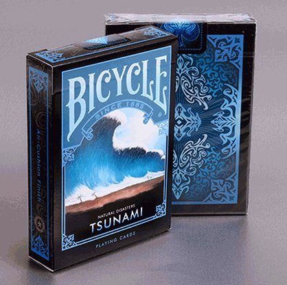 Preisvergleich Produktbild SOLOMAGIA Bicycle Natural Disasters Tsunami Playing Cards by Collectable Playing Cards - Kartenzauber - Zaubertricks und Magie