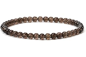 Landorilo Bracciale di Perle da 4mm in Pietre Naturali, Bracciale Elastico Per Uomo e Donna, Braccialetti Portafortuna, Bracciale Chakra Yoga |Contiene Perline di Ricambio|
