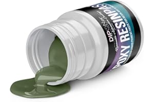 DIPON Resina epossidica epossidica, pigmento di colore verde pallido, circa RAL 6021, pasta altamente pigmentata per resina epossidica, resina poliuretanica resina sintetica (30 grammi)