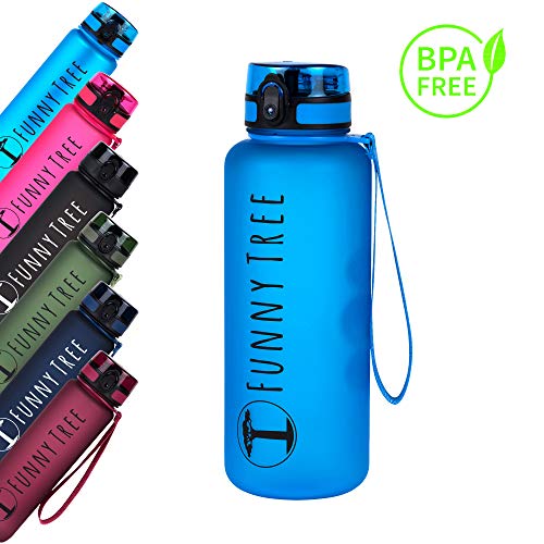 Funny Tree® drinking bottle in tritan. 1500ml ocean blue. BPA free and leak proof! Ideal in the gym Funny Tree® drinking bottle in tritan. 1500ml ocean blue. BPA free and leak proof! Ideal in the gym