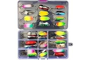 CHAWHO Pesca Esche Kitt - 31 Pezzi Set di Esche da Pesca con Esca e Accessori per uncino,Esche Artificiali #009