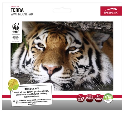 Speedlink Terra WWF Mauspad Tiger (Sie unterstützen WWF Deutschland mit 50Cent pro gekauftem Exemplar, verschiedene Motive) - 2