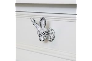 Melody Maison White Rabbit Head Drawer Knob