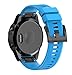 Produktbild Armband Für Garmin Fenix 5 GPS Watch, FNKDOR Silikon Band Strap Ersatzarmband Uhrenarmband Für Garmin Fenix 5 GPS Watch (Blau)