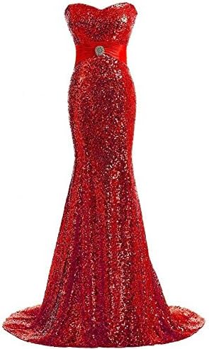Women'S Wedding Party Dress Evening Bridal Bridesmaids Birthday Prom Glitter Sequins Gown V Neck Slim Banquet Fish Tail Sleeveless Bandage Long Dresses . 7 . Us10