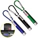 Produktbild ZXK 3 Stück Multifunktion Mini LED Licht und UV Licht Tragbare Taschenlampe mit Schlüsselanhänger Für iPhone SE / 6 / 6Plus / 5 / 5S, Samsung Galaxy S6 / S7 / J5 / S4- Blau Schwarz Grün