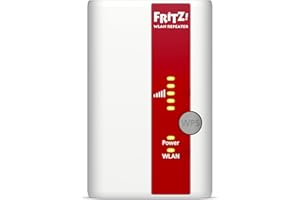 AVM 310 - Repetidor de red WiFi (300 Mb/s), color blanco [Importado] (interfaz sólo en alemán)