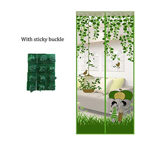 Preisvergleich Produktbild Magnetische Fliegengittertür Vorhang aus magnetischem Gitternetz für Balkongittertür Wohnzimmer-Vordertür und Hintertür Hochleistungs-Gitterschirm-Klebstoffb... ohne BohrenB_100*215