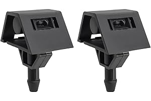 MIIQXX 2 PCS Windscreen Washer Jets,Windscreen Washer Nozzles,Wiper Washer Spray Jet,Windshield Washer Nozzles for Nissan Qashqai J10 J11 2007-2018, Replaces 228932-JD000