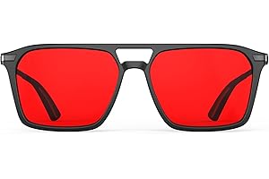 Goiteia 100% Red Blue Light Glasses - Sleep Glasses for Total Blue and Green Light Blocking - Dual AR Coatings-Relieve Eye Strain & Improve Sleep