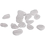 Rayher 8808102 Fluss-Kiesel, Beutel 1kg, weiß