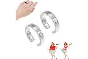 Asotagi Lot de 2 anneaux magnétiques pour thérapie de drainage lymphatique - Pour homme et femme