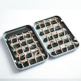 40 piezas/lot trucha ninfa pesca con mosca topind pesca cebo pesca Tackle Caja de 6 colores...