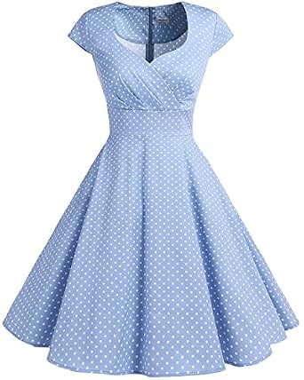 Robe De Cocktail Vintage Avec Mancherons - Élégante Et Confortable