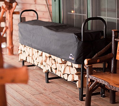 ShelterLogic Kaminholzregal, Kaminholzständer, Holzregal rund mit Abdeckung 244cm // Brennholzregal für Feuerholz - 4