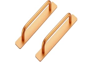 CcHhyyt 2 Pezzi Maniglie Autoadesive, Maniglie per Mobili, Maniglia Scorrevole,Maniglia Finestra, Maniglia Porta, Maniglie per Mobili, Armadio, Cassetto, Porta, Finestra (138 mm, oro)