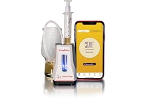 ANTON PAAR EasyDens AntonPaar - Smartes Hydrometer - Digitales Dichtemessgerät - Extraktgehalt, Zuckergehalt und Alkoholgehalt – Plato, Relative Dichte (SG), Babo, Baumé, Brix, g/L, KMW, Oechsle, ABV, Proof