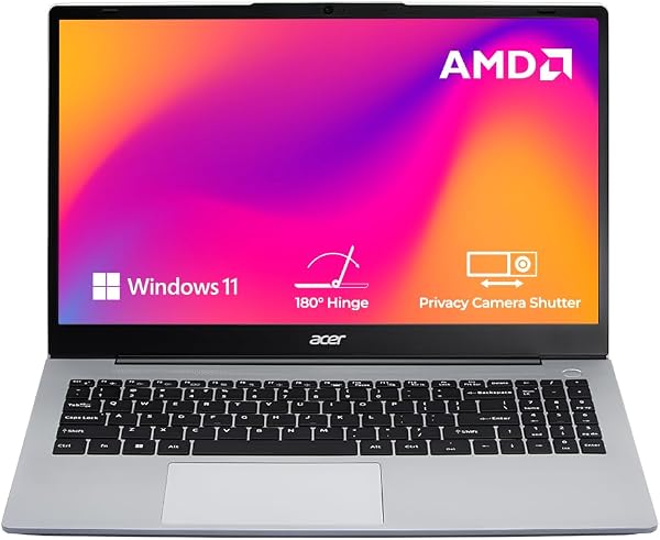 Acer Aspire 3, AMD Ryzen 3-5400U, 8GB RAM/512GB SSD, 15.6"/39.62 cm, Full HD IPS Display, Windows 11 Home, AMD Radeon Graphics, Steel Gray, 1.79 KG, A325-42, Pr
