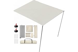 Moxeupon Auvent de Camping pour Voiture, auvent SUV pour Camping - Auvent de véhicule de Camion SUV | Abri de Tente sur Le Toit PU3000mm UV50 + SUV Camping en Plein air Voyage (matériel Inclus)