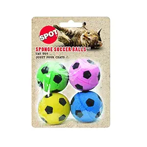 Ethical Sponge Soccer Balls Cat Toy, 4-Pack