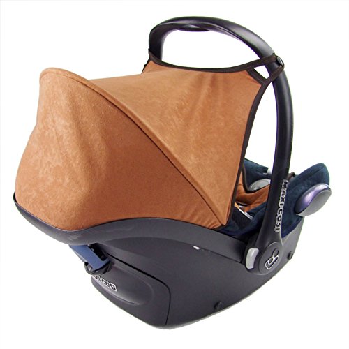 Babys-Dreams kompl. Ersatzbezug für Maxi-Cosi CabrioFix 7 tlg. Schwarz/Braun *NEU* Bezug für Babyschale Sommerbezug Cabrio Fix - 5