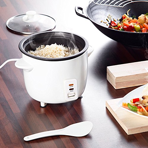 Rosenstein & Söhne Reiskocher mit Warmhaltefunktion, 400 Watt, 1 Liter Fassungsvermögen - 2