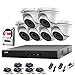 Produktbild HIKVISION 8-Kanal-Überwachungskamera-Set DVR 1080P & 6 x 2,0 MP Full HD 1080P Weiß Dome CCTV-Kameras IR 20 m Nachtsicht Fernsicht P2P Sicherheitssystem