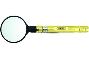 General Tools 90557 Telescoping Round Inspection Mirror, 23 inches