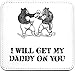 Produktbild Co16 Untersetzer mit Aufschrift"I Will Get My Daddy On You Boxing Passport Holders"