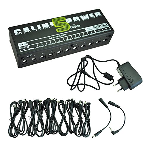 SODIAL(R)CP-05 efectos de guitarra Pedales Fuente de alimentacion 8 Way DC 9V y 1 Way DC 12V y 18V 1 Way enchufe de la UE