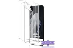 Euukzzea Pellicola Protettiva Compatible con Xiaomi 15T Pro, Protezione Schermo Anti Graffio Senza Bolle, 3 Pezzi HD Trasparente Morbido TPU per Xiaomi 15T Pro