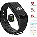Produktbild Fitness Tracker mit Pulsmesser, Fitness Armband - IP67 Wasserdicht Schwarz Sportuhr - Smart Armband mit Schlafmonitor, Schrittzähler, Kalorienzähler für iOS / Android Smartphones