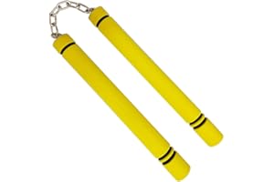 Fayscingo Artes Marciales Nunchakus de Espuma Práctica de Seguridad Entrenamiento Nunchucks con Cadena Giratoria de Acero para Niños y Principiantes