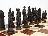 Ancient Rome inspired Chess pieces made from ground stone resin