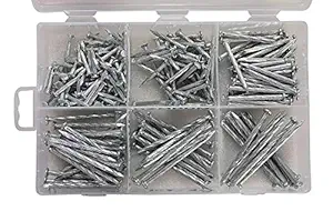 Pmw - Assorted Hard Steel Concrete Nails (1?-1??-2?-2?? -3?) Pack Contains 260 Pcs of 5 Sizes (5 Sizes)