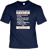 Geburtstag Sprüche Tshirt Der Träger dieses Shirts ist 18 Jahre alt!... Fb. navy-blau