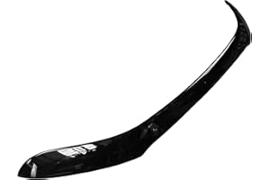 CHROMEMASTER | Protection Contre les Gravillons ; Protège-capot Compatible avec Ford Ranger 2015-2019 | Plastique ABS Noir | Le Déflecteur de Capot Protège Contre les Projections de Graviers