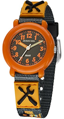 Jacques Farel Kinderuhr Jungen Baustelle KPA 8003