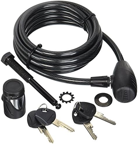 Hollywood RacksLocking Threaded Hitch Pin Bolt with Security Cable Lock