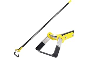 Fippy Garden Hoes for Weeding Long Handle Hula Hoes, Stainless Steel Stirrup Hoe Tools, Adjustable Weeding Loop for Garden Farm