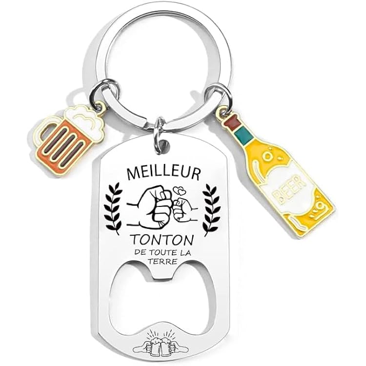 Kit Cadeau Papy – Porte-clé Cœur Hibou + Carte De Vœux + Enveloppe, Parfait Pour Grand-père ! - 3
