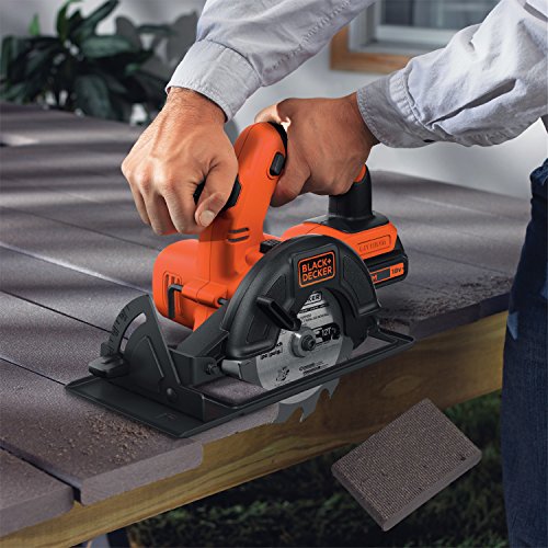 Black + Decker 18V, Akku-Kreissäge / Handkreissäge, Ø 140 mm, 43 mm Schnitttiefe, ohne Ladegerät, BDCCS18N - 2
