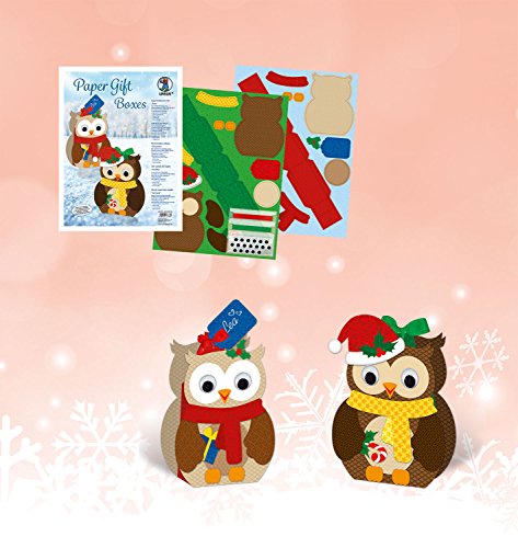 Ursus 28100099 – Geschenkboxen Set Eule, 8 Boxen sortiert in 2 Motiven, bunt - 2