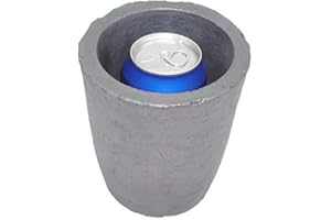 Jonoisax Carbure De Silicium, Creuset De Graphite, Four À Charbon, Four De Carbonisation, Coulée d'or Fine, Argent, Cuivre 6 Kg en Cuivre Ou 2,2 Kg en Aluminium