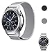 Produktbild Tosenpo für Gear S3 ArmbandEdelstahl Milanese Magnet Armband Uhrenarmband für Frontier/Gear S3 Classic/Samsung Galaxy Watch 46mm UhrBand (Silber-)