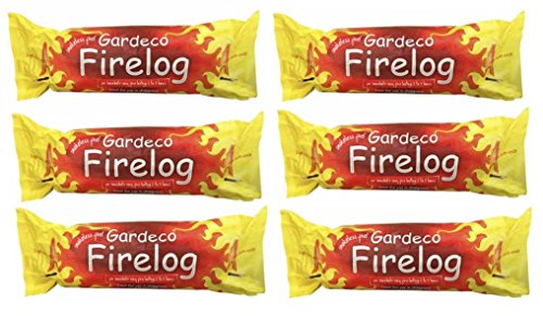 Gardeco FIRELOGS Instant Light Pack of 6 Logs