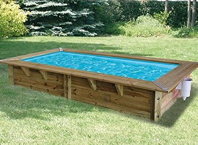 Ubbink Piscine hors-sol bois Ouessant liner bleu UBBINK, L.3.5 x l.2 x H.0.71 m