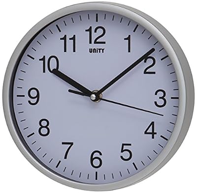 Unity Radcliffe Horloge murale balayage silencieux Argenté