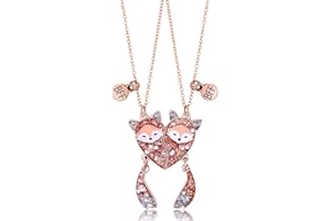 Visxcnu Best Friend Collana per 2, Collana Bambina Best Friend, Collana Cuore Spezzato Bambini per Amici Divertente Regalo