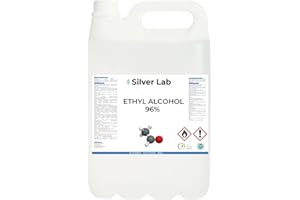 BEAUTIONA Alkohol Ethanol 96% – 5L Technischer & Kosmetischer Alkohol – Hochreiner Ethylalkohol zum Entfetten, Reinigen, Für Parfümherstellung & Kosmetik